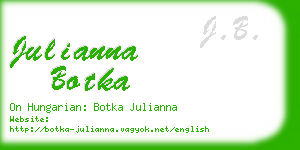 julianna botka business card